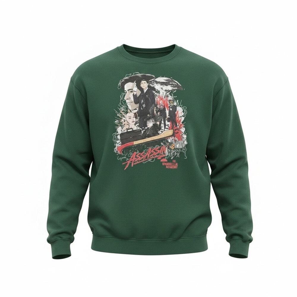 The Umbrella Academy Number Five Most Dangerous Assassin Crewneck Sweatshirt 2XL
